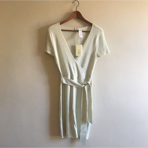 Rainwash green wrap-style dress